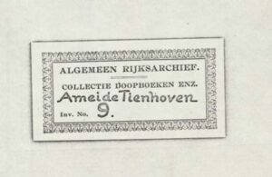 Ameide DTB 09 index op naam van overledenen. 1730-1811