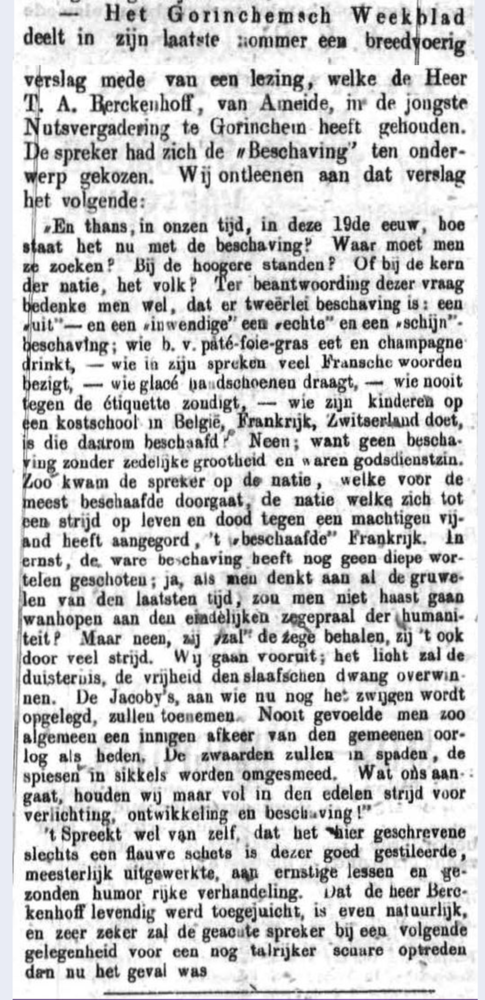 Schoonhovensche Courant 00088 1871-03-05 artikel 3