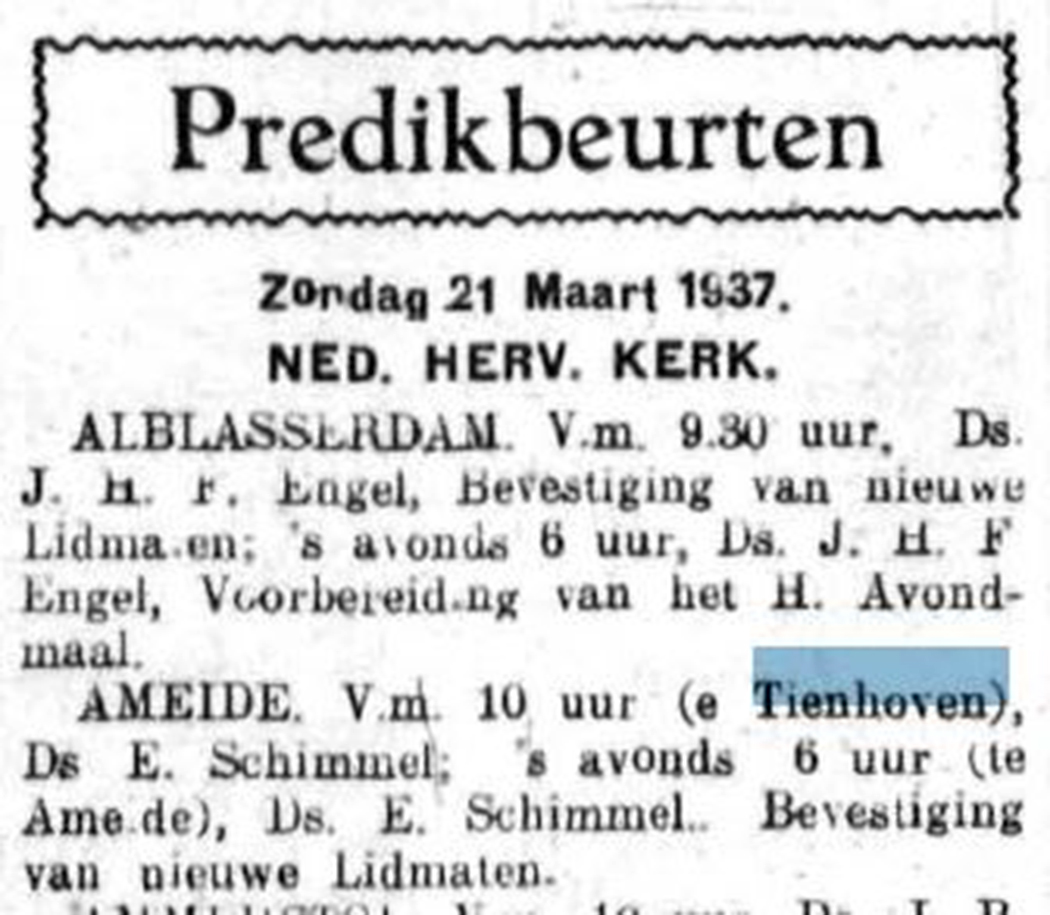 Schoonhovensche Courant 07786 1937-03-19 artikel 01